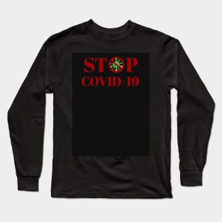 Stop Covid 19 Long Sleeve T-Shirt